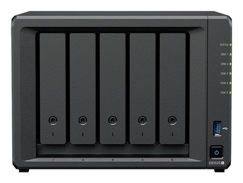 Servidor Nas Ds1525neo+ 5x0hdd 2,2ghz 1x4gb Ddr4 2x2,5gbe 3y