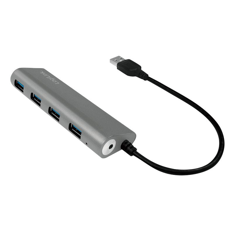 Logilink Ua0307 Hub De Interfaz Usb 3.2 Gen 1 (3.1 Gen 1) Type-A 5000 Mbit/S Aluminio