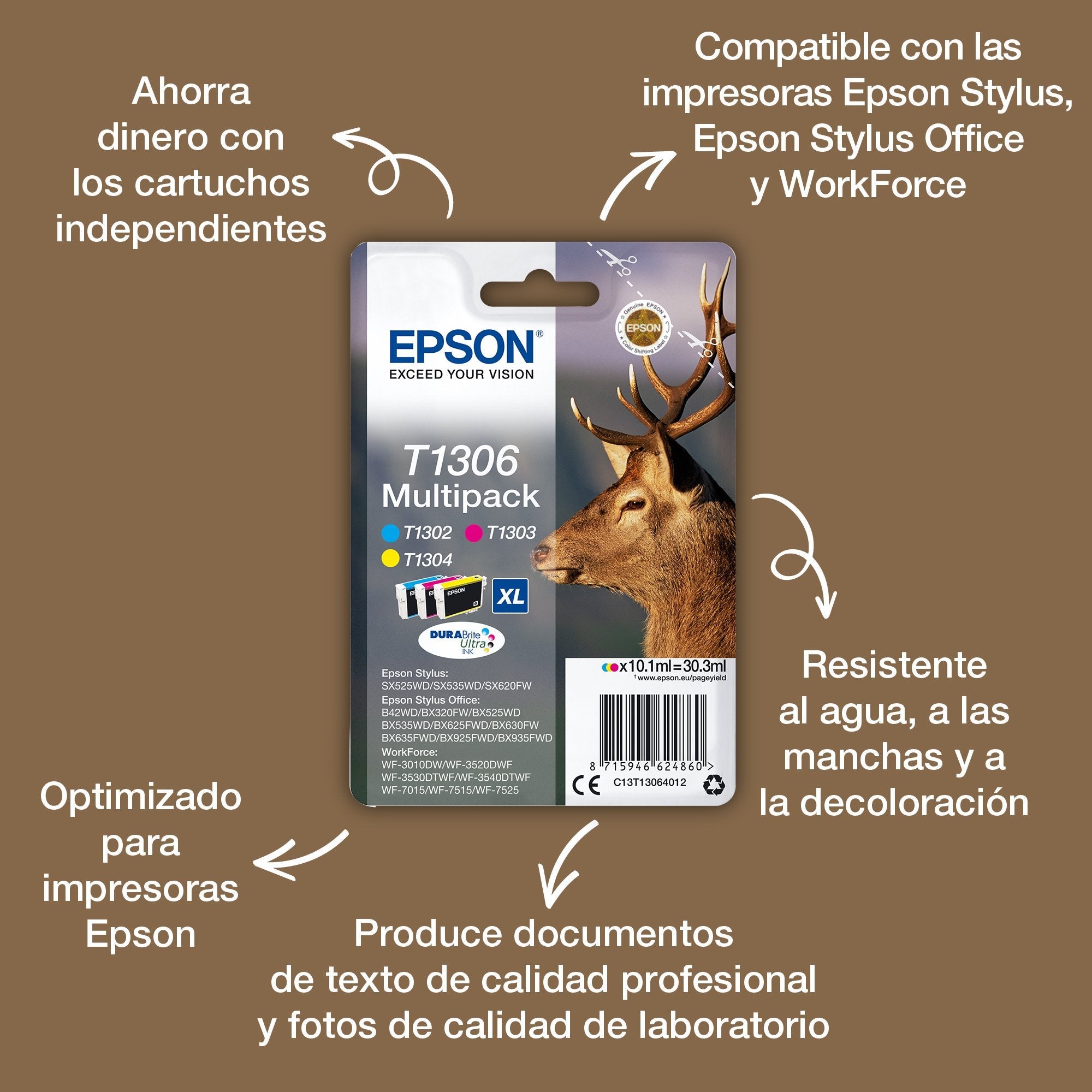 Epson Stag Cartucho T1301 Negro