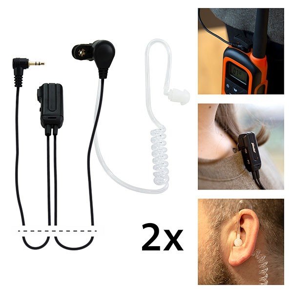 Alecto Frh-10 Duo Walkie Talkie Headset 2er-Pack