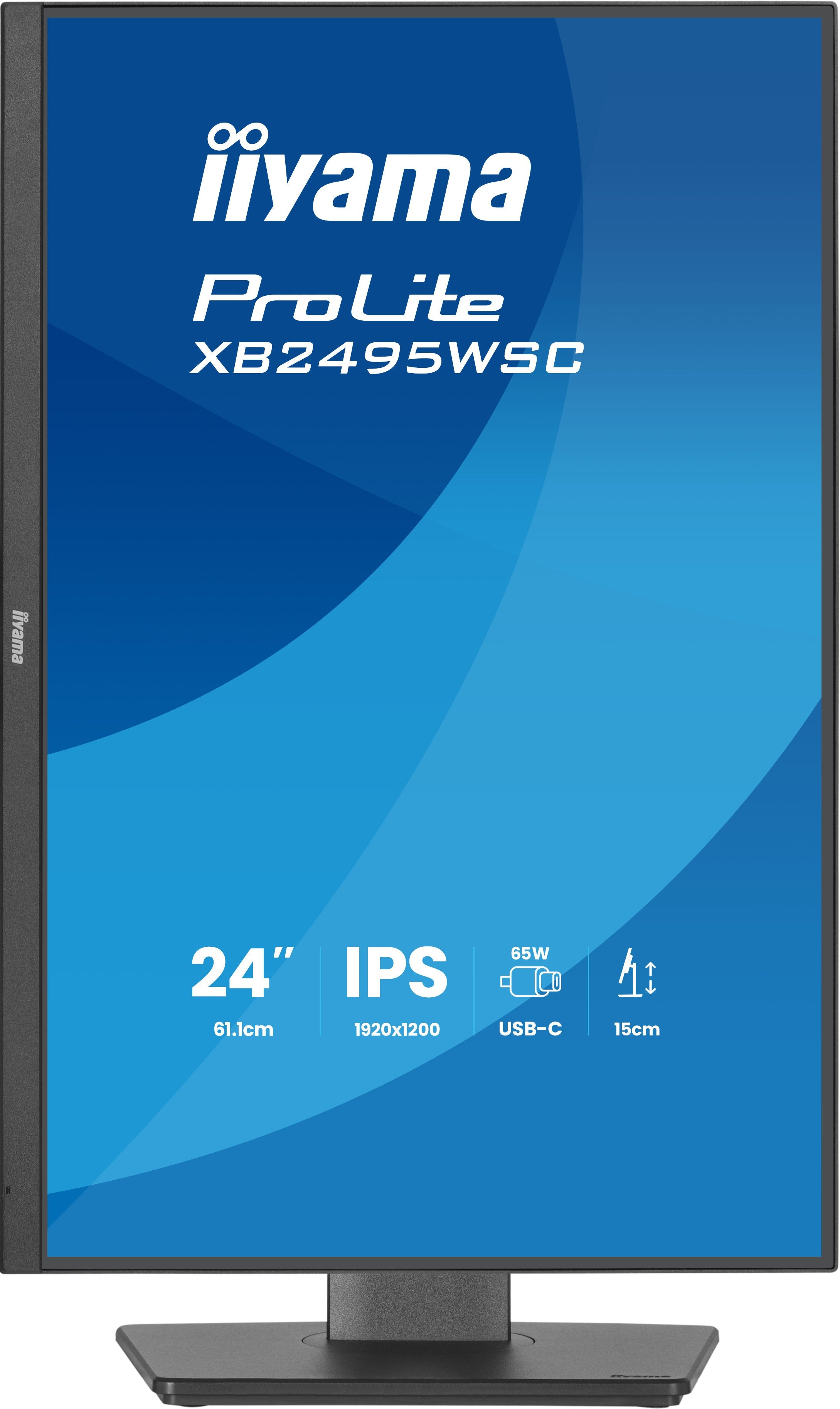 Iiyama Prolite Xb2495wsc-B1 61.1 Cm 24 Pulgadas), Negro (Mate), Wuxga, Ips, Hdmi, Usb-C, Usb-Hub, 100hz Panel) Xb2495wsc-B1