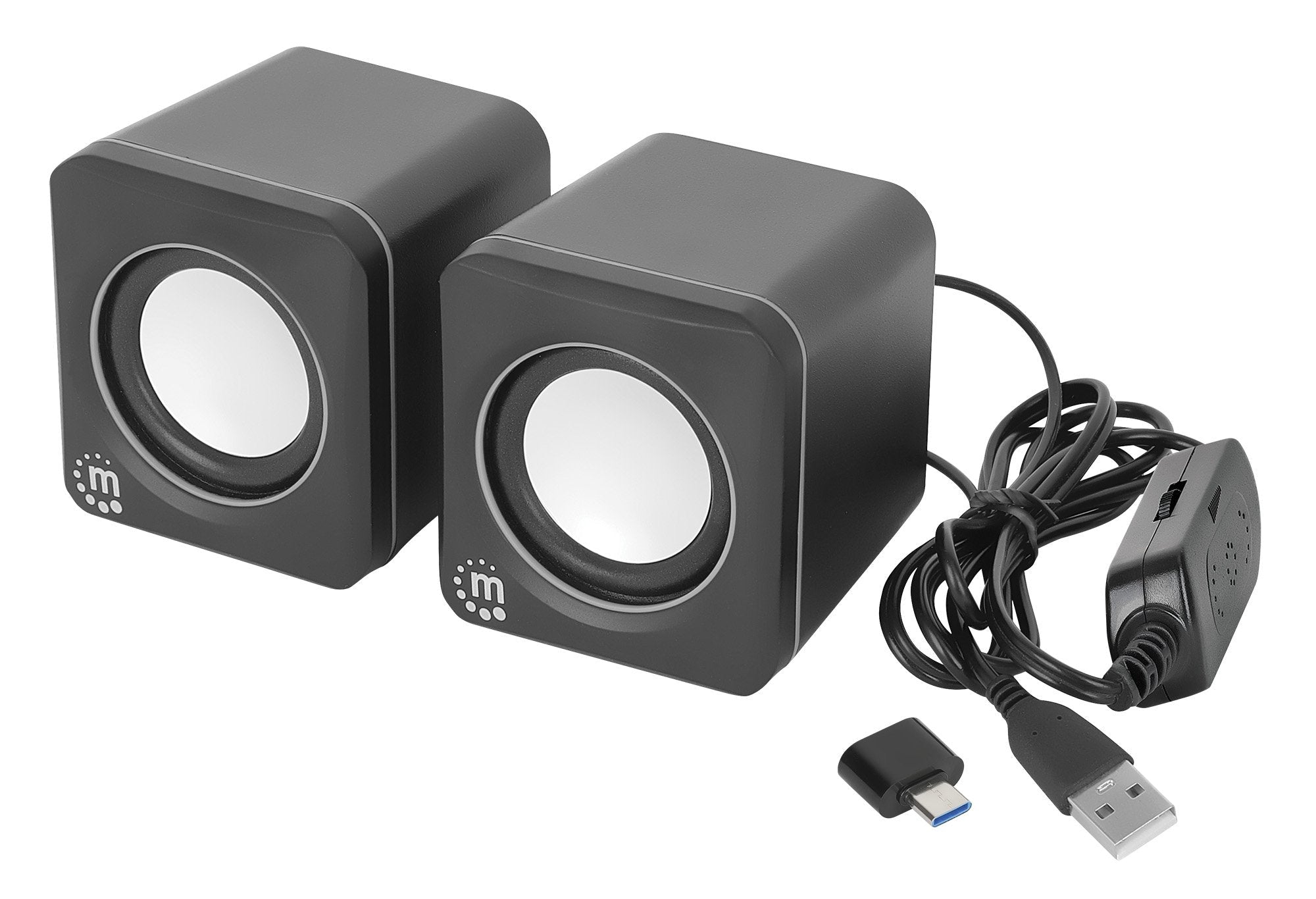 Manhattan Usb-Lautsprecher - 2600 Series Negro Plata