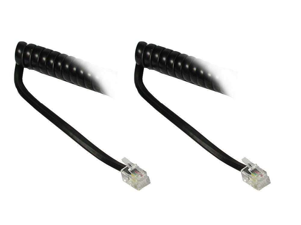 Good Connections Rj10 Spiralkabel 4m Schwarz
