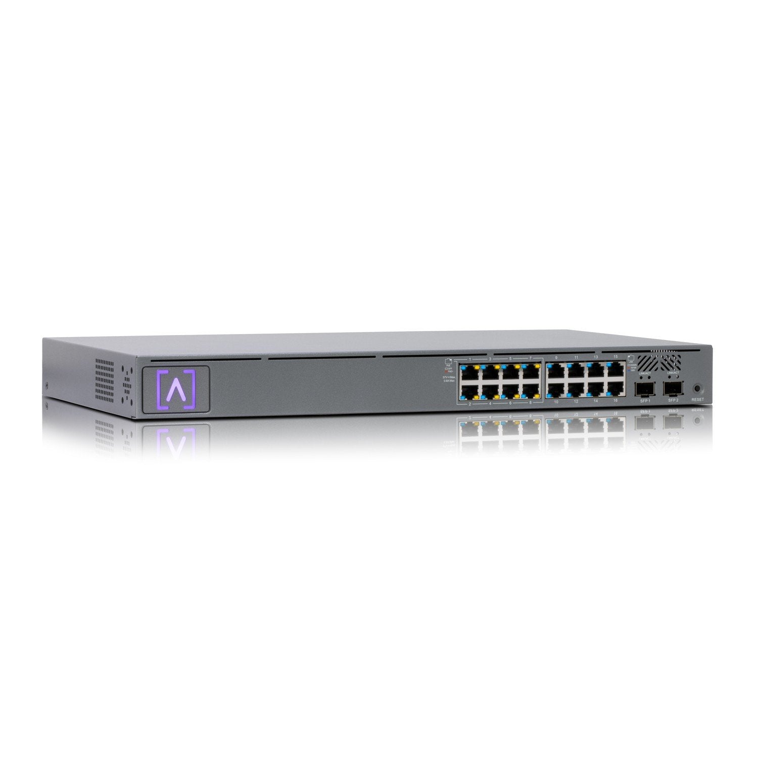 Alta Labs S16-Poe Switch Gestionado Gigabit Ethernet [10/100/1000] Energía Sobre Ethernet [Poe] 1u Gris