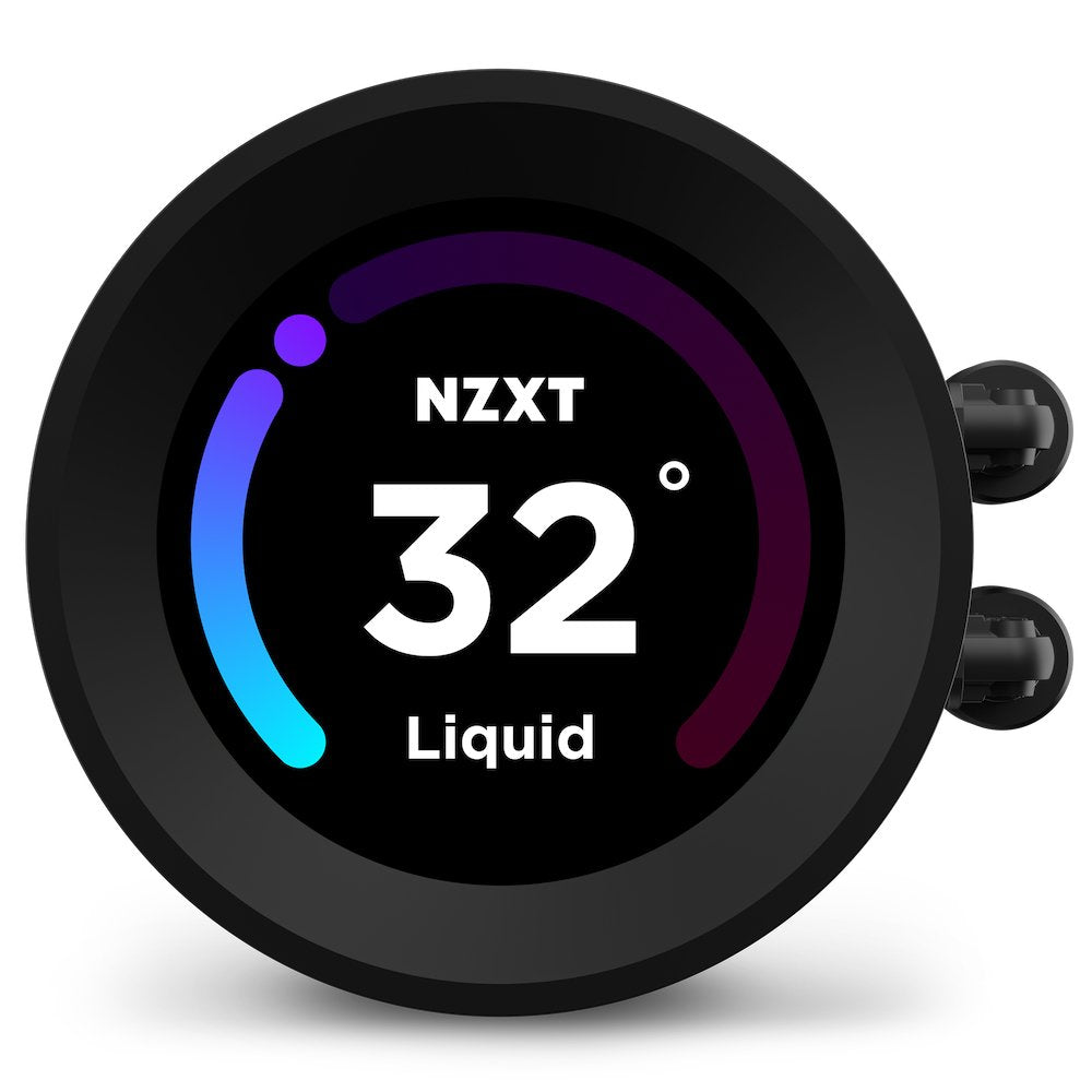 Refrigerador Liquido Cpu Nzxt Kraken Elite 280 2x140 Negro Per Display Lcd Plus