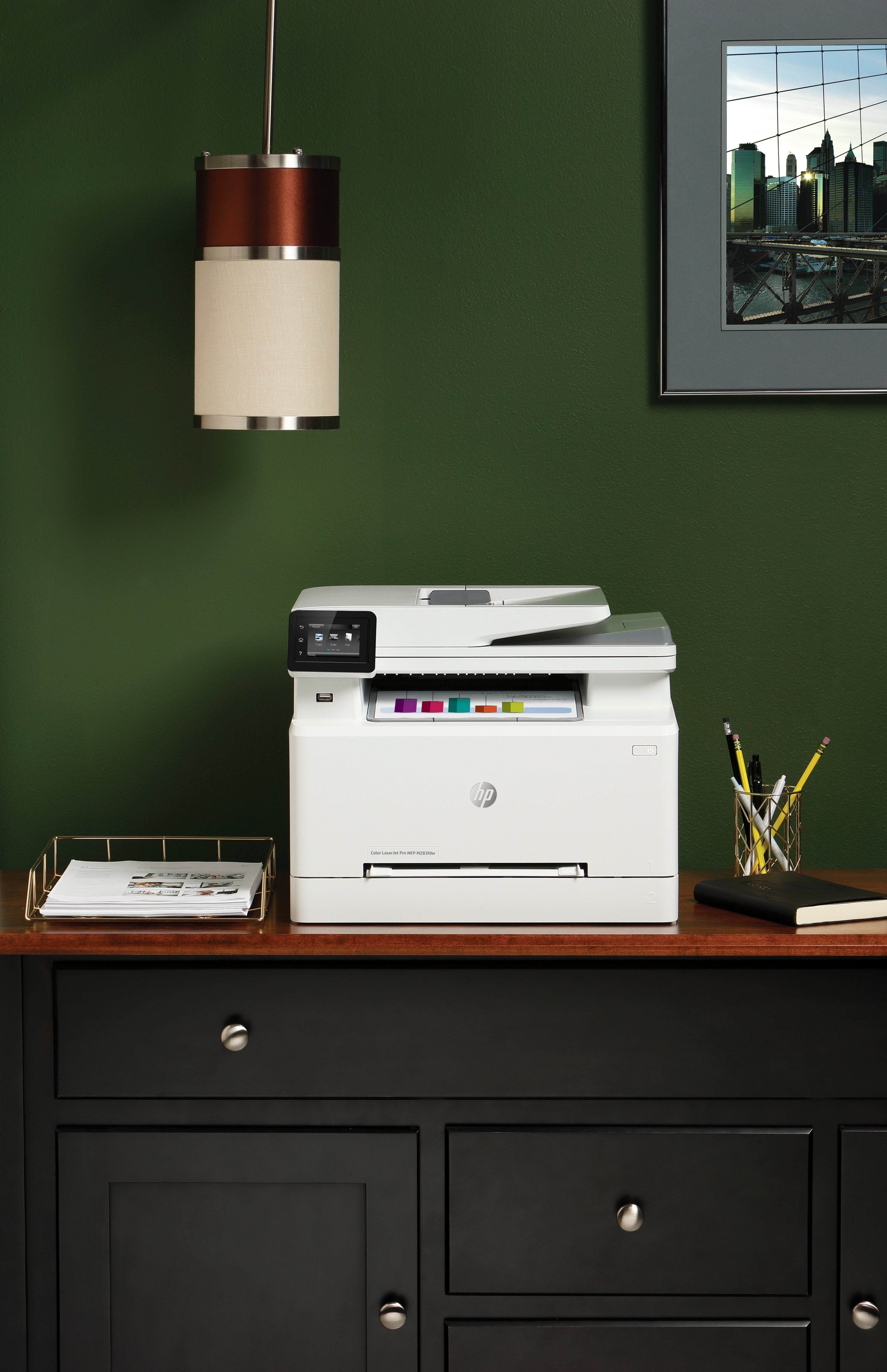 Multifunción Láser Color Hp Láserjet Pro M283fdw Wifi Fax Dúplex Blanca