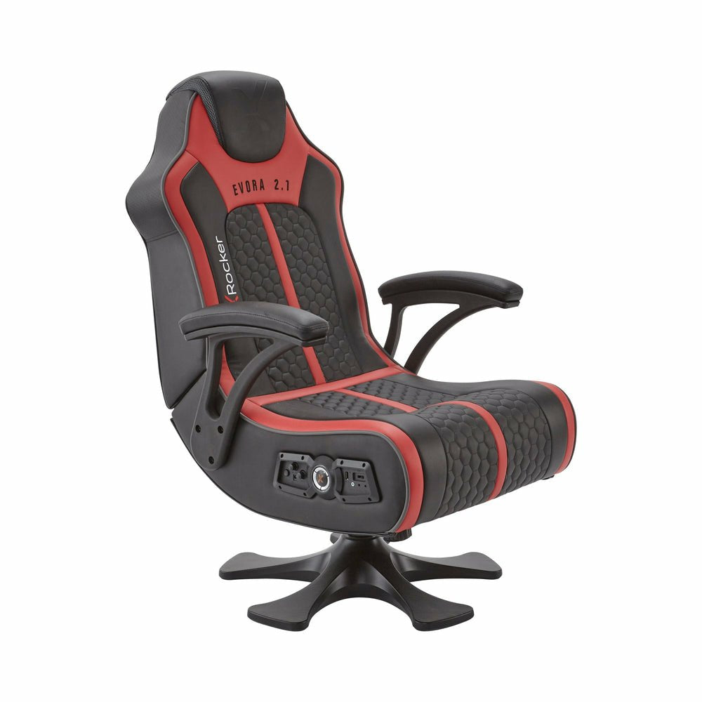 EAN 0094338200140 - X Rocker 2020014 silla para videojuegos Silla gaming Asiento acolchado Negro, Rojo imagen 8