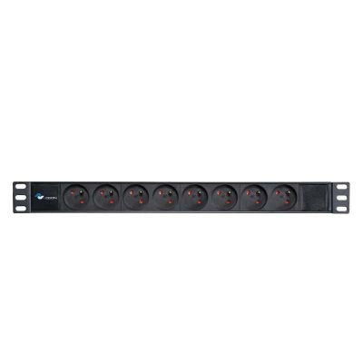 Power Strip 19" - 8 Way -  Full Aluminium Without Switch