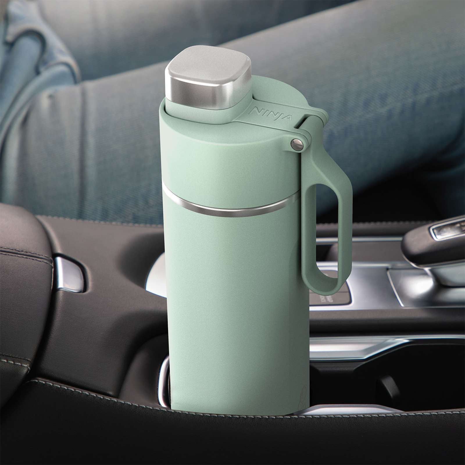 EAN 0622356293730 - Ninja Thirsti Uso diario, Fitness, Senderismo, Deportes 700 ml Plástico, Acero inoxidable Color menta imagen 6