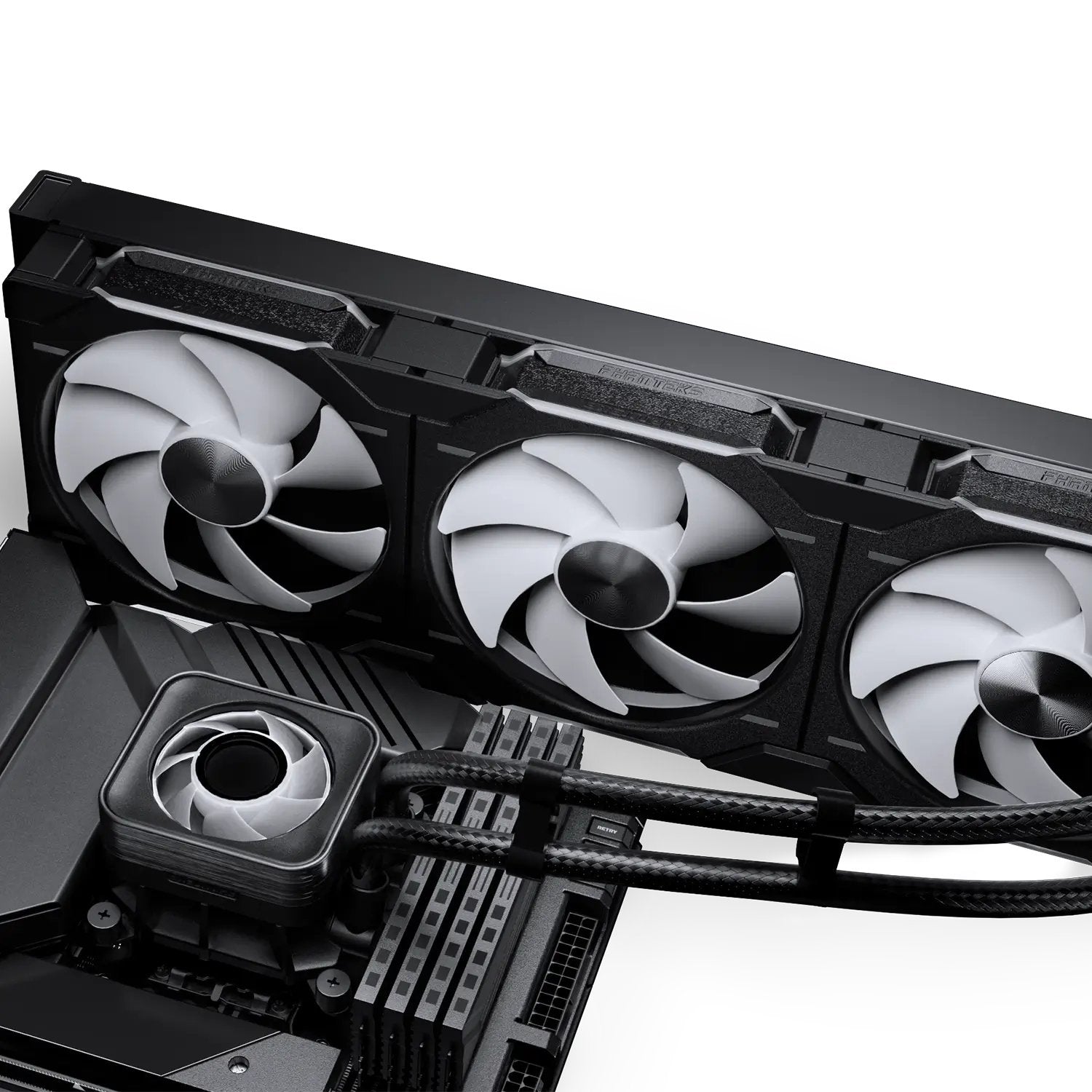 K Phanteks Glacier One 420d30 X2 Drgb Schwarz  Aio-Wasserkühlung