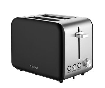 EAN 8595631008898 - Concept TE2050 2 rebanada(s) 950 W Negro, Acero inoxidable imagen 1