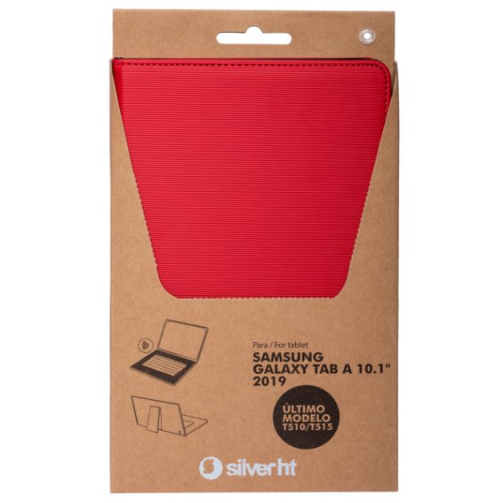 Silverht Funda Roja Con Teclado Bluetooth Para Samsung Tab A 2019 10.1"