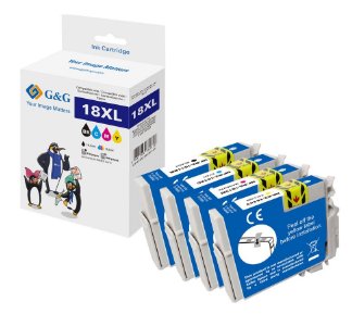 G&G Druckerpatronen 4er Set Para Epson 18xl/ T1816 Bk/C/M/Y