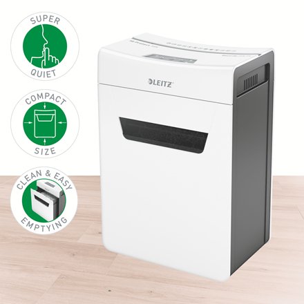 Destructora De Documentos Leitz Iq 10x Protect P4 / 4x28 / 10 Hojas / 18l / Clip /