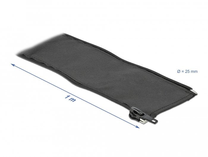 Delock Funda Con Cierre De Cremallera 1 M X 25 Mm Negro