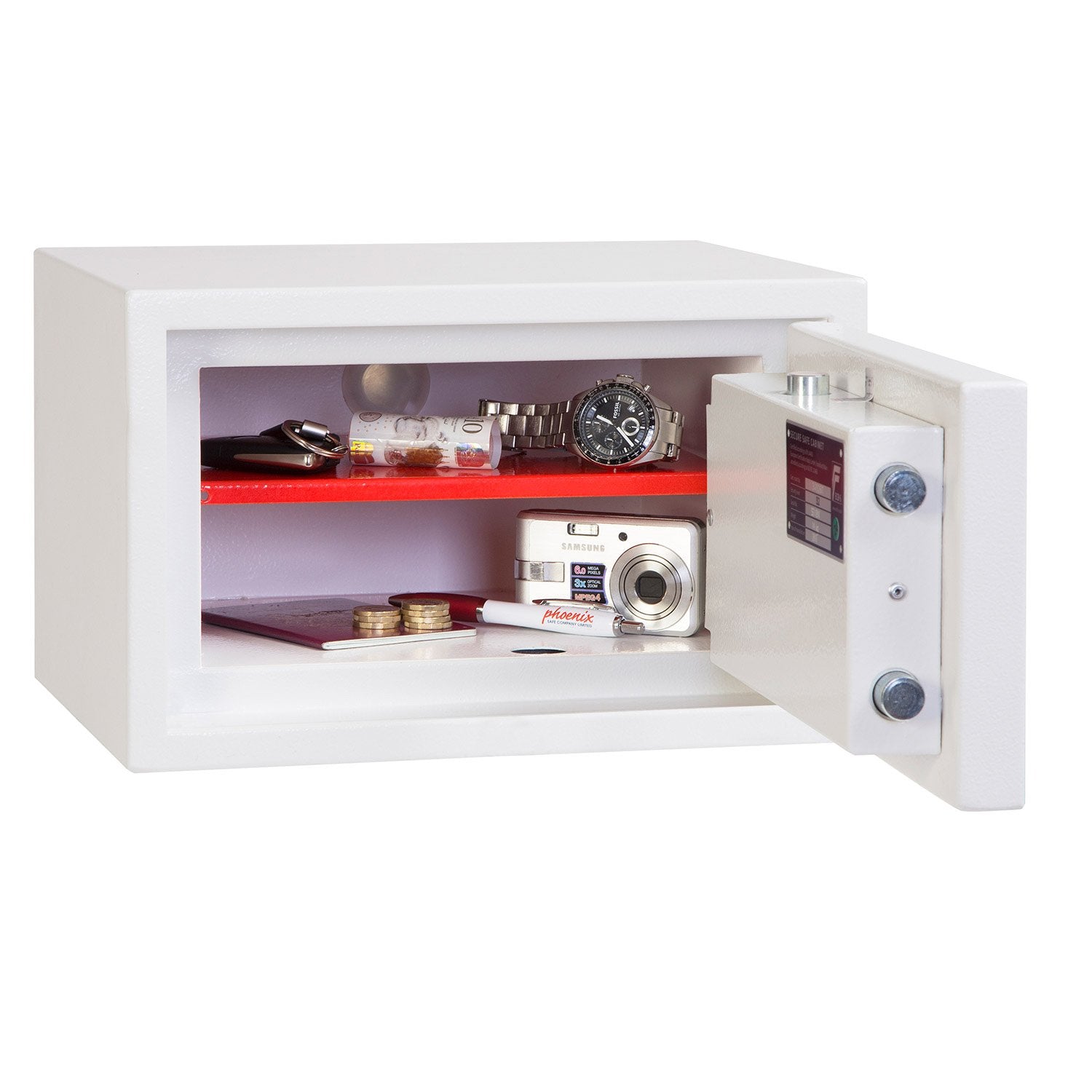 EAN 5032548000124 - Phoenix Safe Co. SS1181E Caja fuerte de superficie 7 L Acero Blanco imagen 3