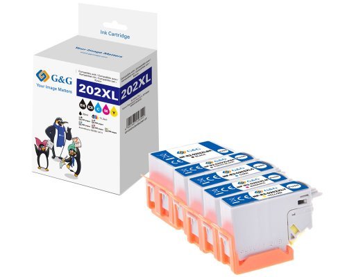G&G Cartuchon 5er Set Para Epson 202xl Bk C M Y + Fotobk