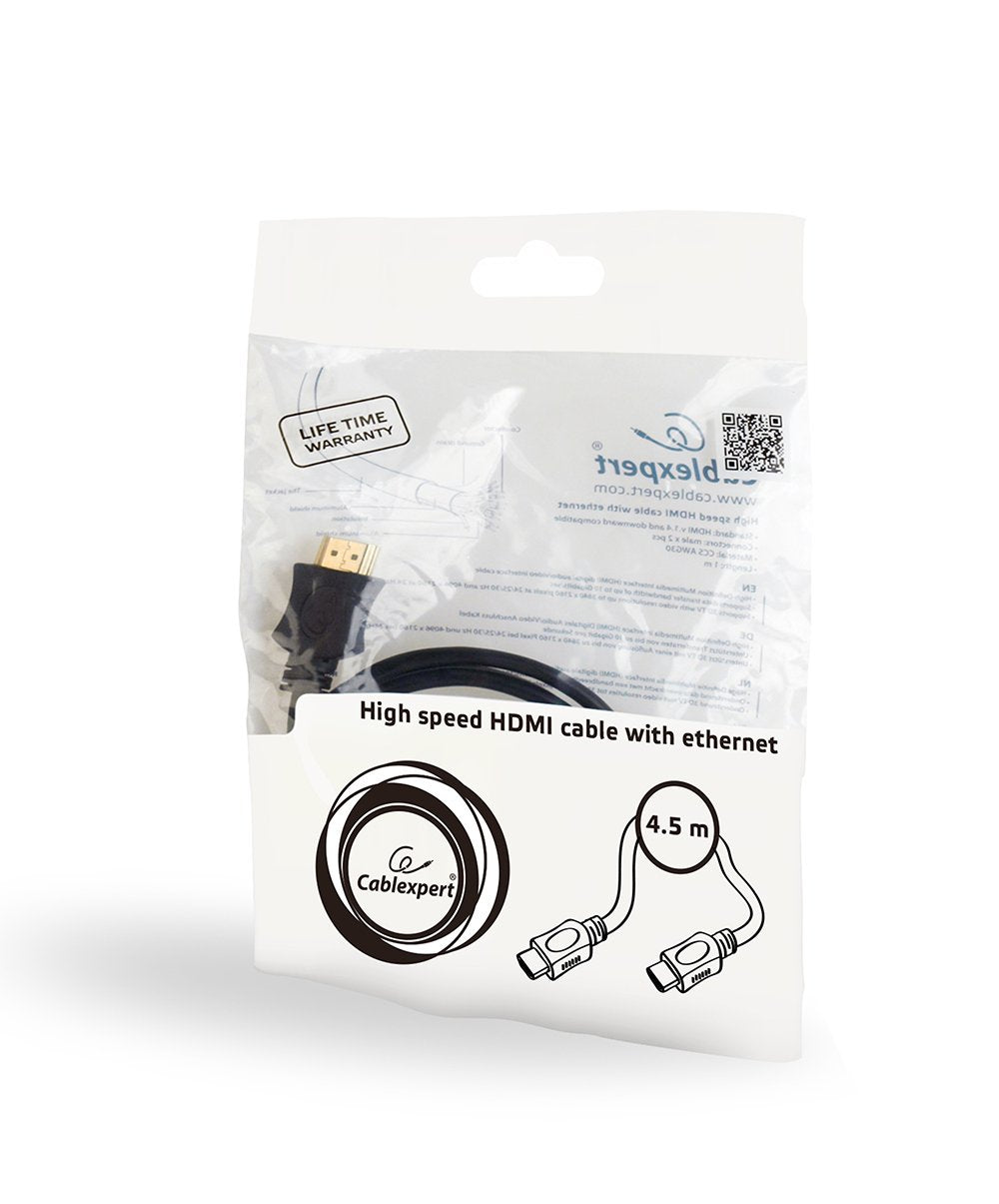 Gembird Cable Hdmi V1.4 High Speed 4.50m  Ethernet Ccs Negro Cc-Hdmi4l-15