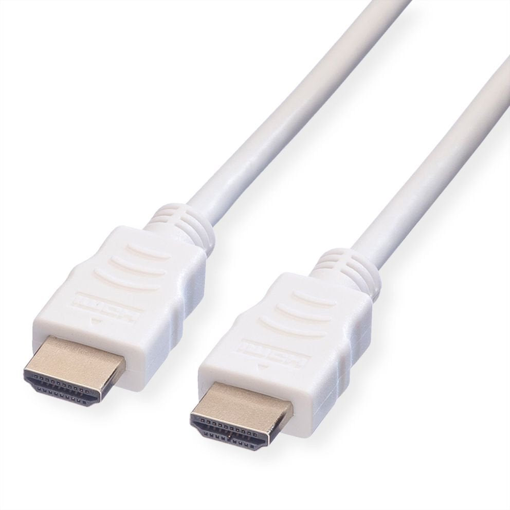 Value Hdmi High Speed Cable Mit Ethernet, Wei, 7,5 M