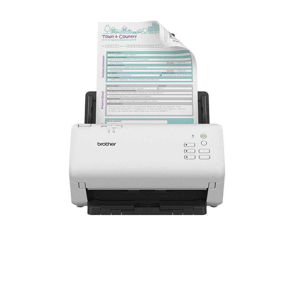 EAN 4977766814652 - Brother ADS-4300N escaner Escáner con alimentador automático de documentos (ADF) 600 x 600 DPI A4 Negro,  imagen 1