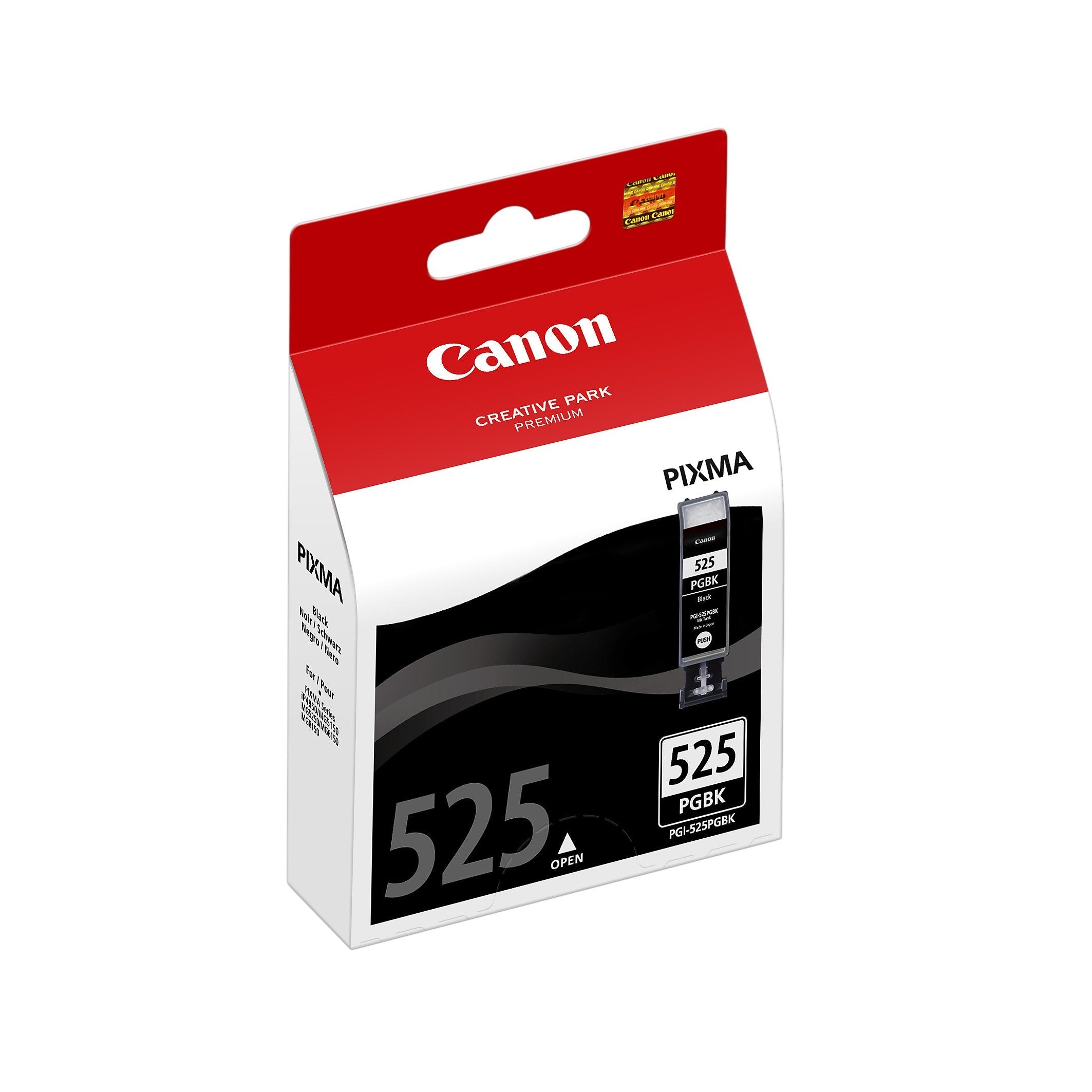 Tinta Original Canon Pgi 525 Pgbk Negro 19ml Pixma Ip4850/ Mg5150/ Mg5250/ Mg6150/ Mg8150 Blister