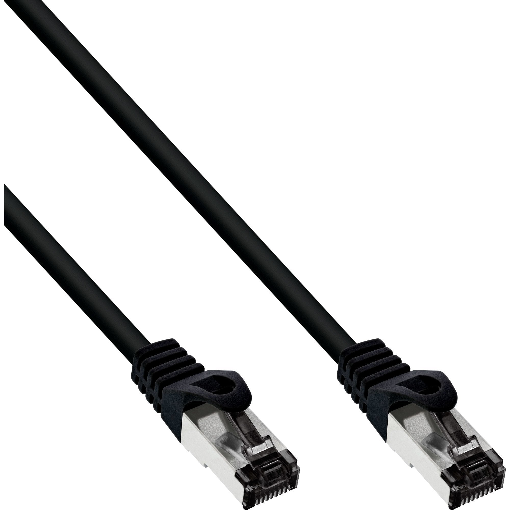 Cable De Red Inline S/Ftp Pimf Cat.8.1 Libre De Halógenos 2000mhz Negro 1m