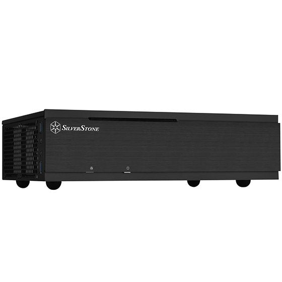 Caja Pc Silverstone Sst-Ml06b-E Silent Milo Slim Htpc Mini-Itx, Negro
