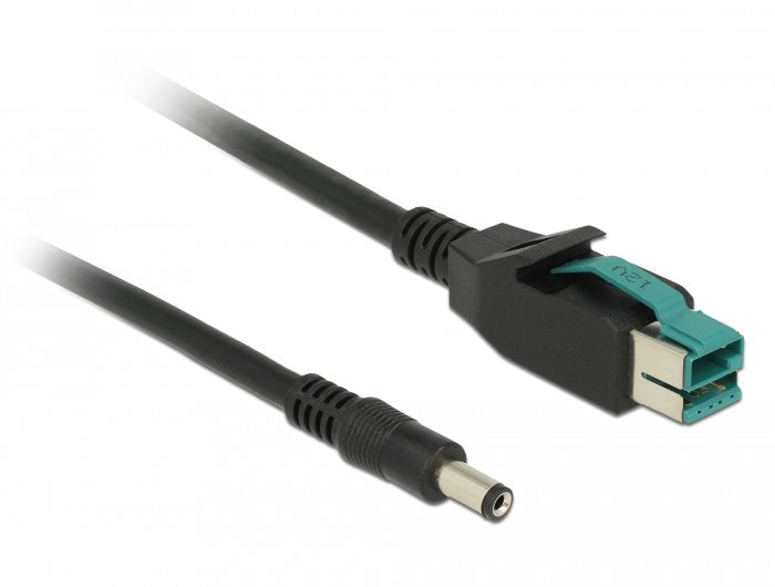 Delock 85497 Cable Usb Alimentado 12 V> Cc 5,5 X 2,1 Mm Macho 1 M Para Terminales E Impresoras Pos