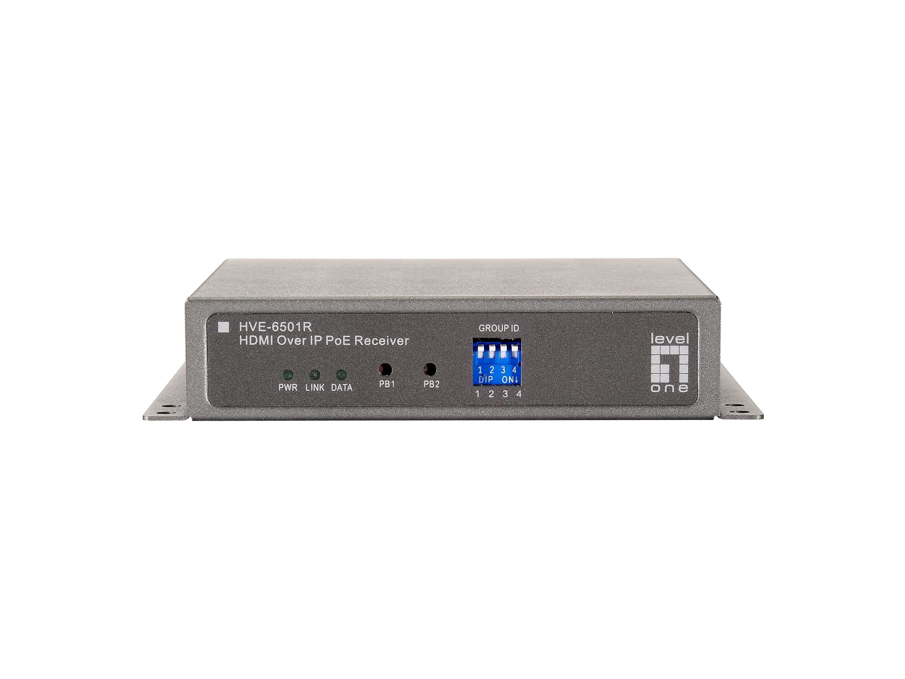 Levelone  Hdmi Over Ip Poe Hve-6501r Poe Receiver Video Exe.