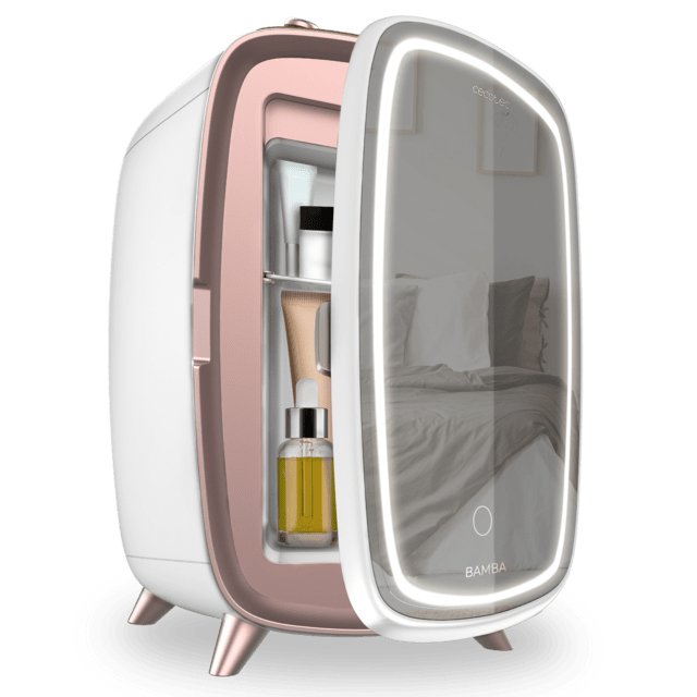 Cecotec Coolingbeauty 6000 Mirror Nevera Para Cosmeticos Con Espejo - 6l - Luz Led Con 3 Intensidades - Silencioso -