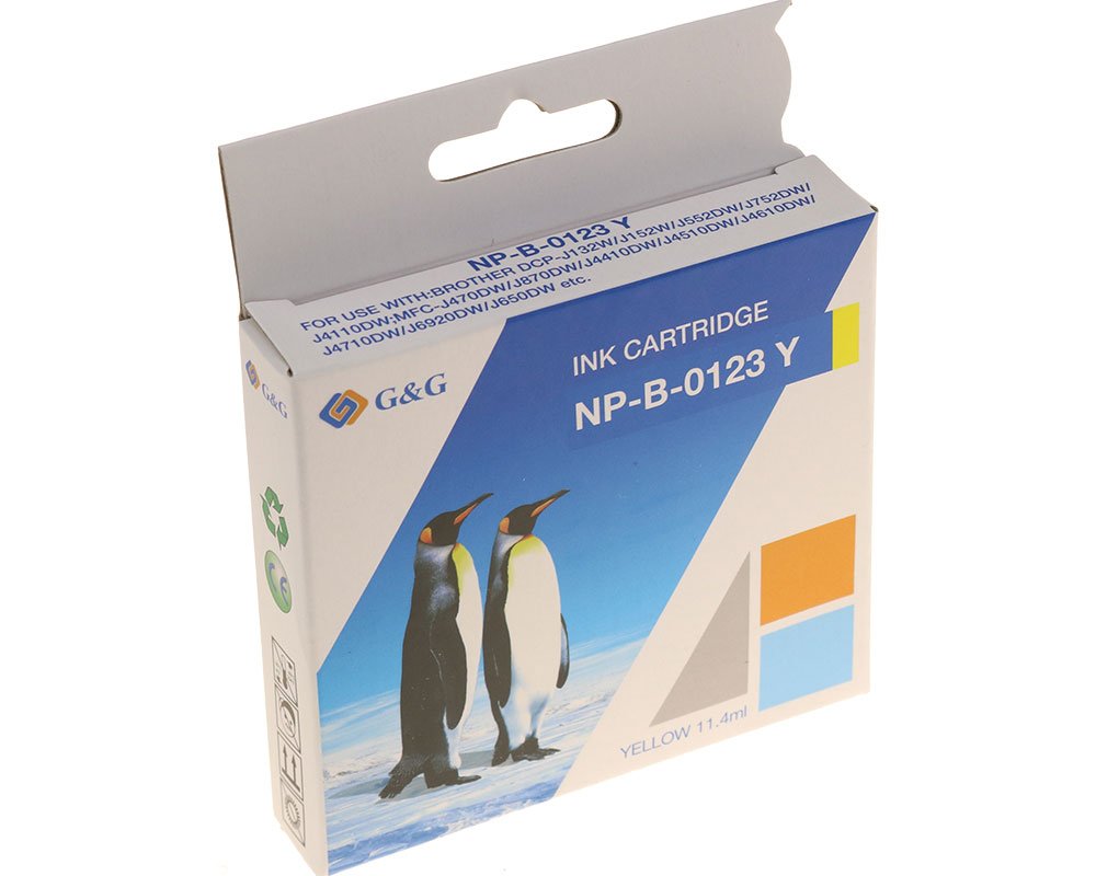 G&G Tintencartucho Compatible Con Brother Lc-123y Amarillo