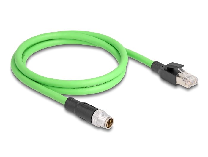 Delock 80439 Cable M12 Codificado X 8 Pin Macho A Macho Pur (Tpu) 5 M