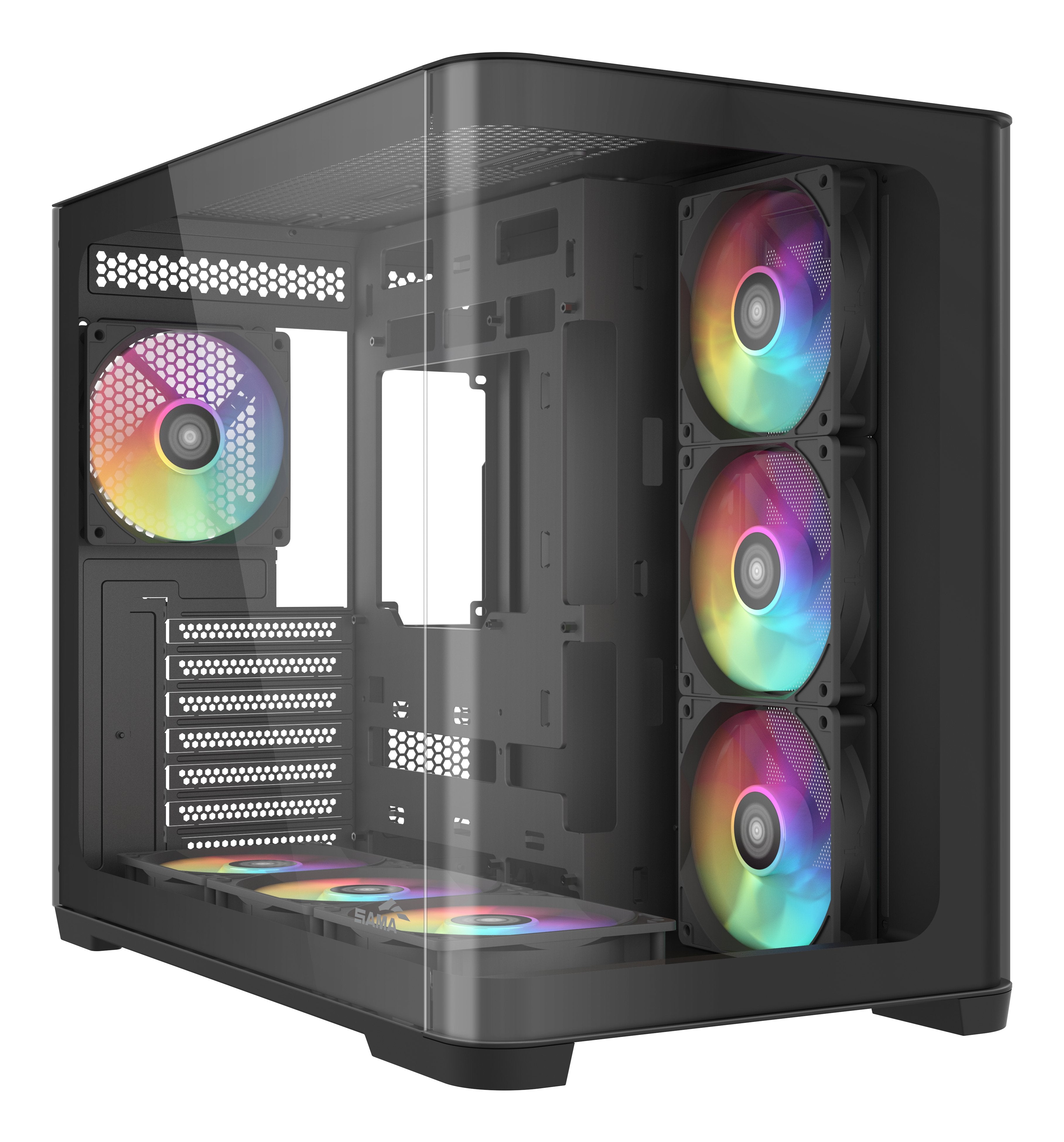 Sama V60 Atx Mid-Tower Atx Pc Case Black Retail