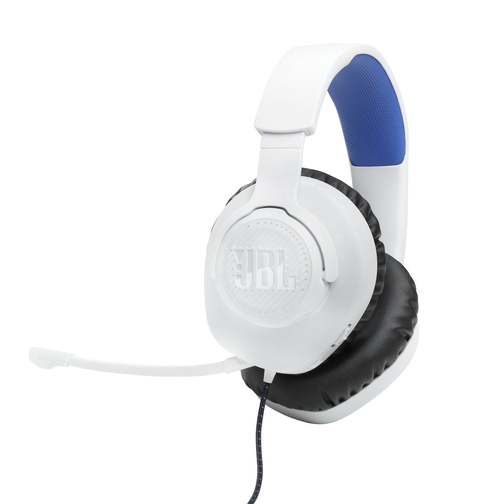 Jbl Quantum 100p Console White + Blue Auriculares Gaming Overear Con Cable