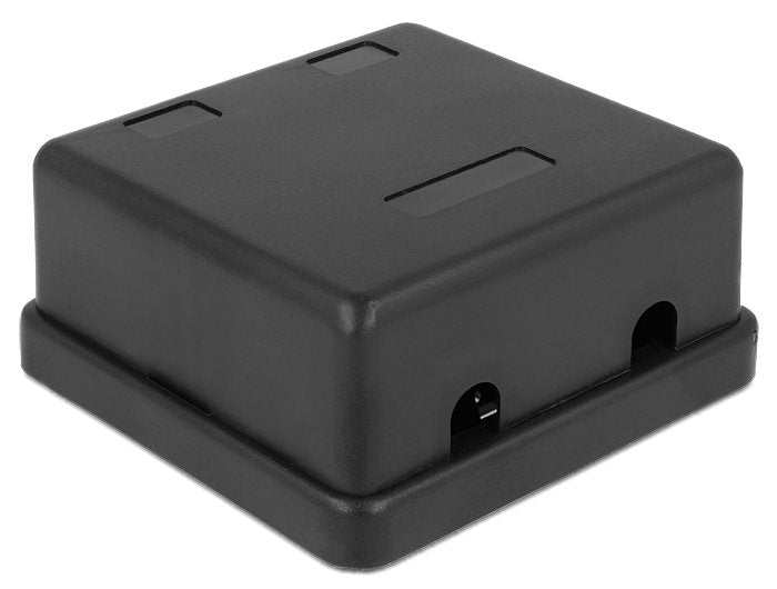 Keystone Leergehäuse 2 Port Schwarz