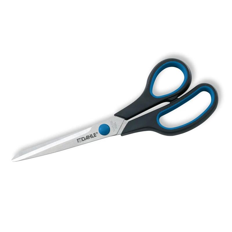 Dahle 54408 Office Comfort-Grip Tijeras De Acero Templado 20cm - Hojas Afiladas - Mangos Revestidos De Goma