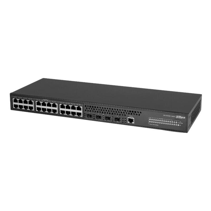Dahua As4300-24gt4gf Switch 24 Puertos Gigabit + 4 Sfp 100mbps/1gbps Manejable Layer2