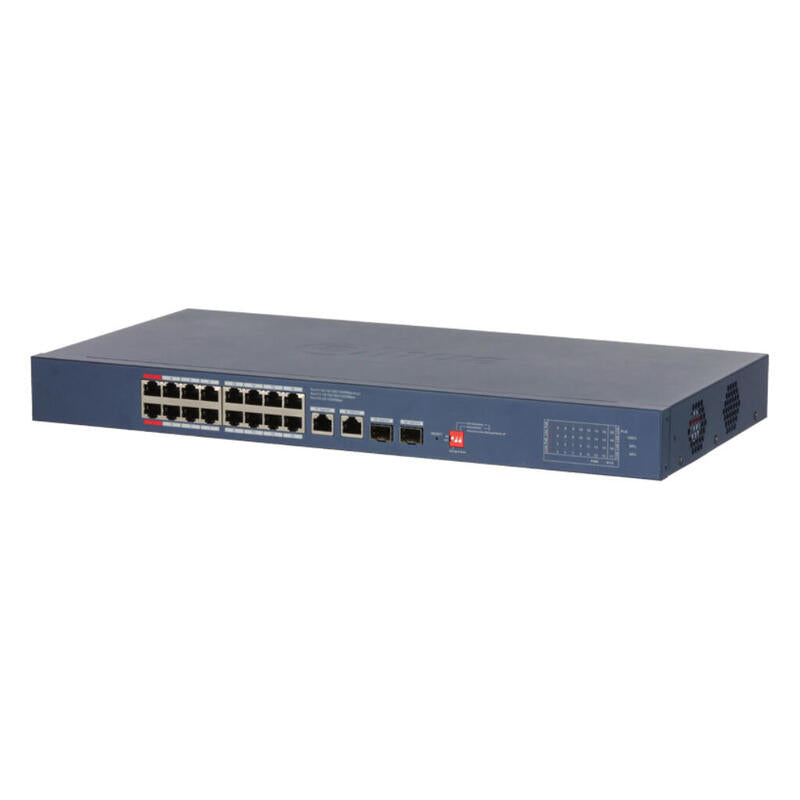 Dahua Cs4220-16gt-135-V2 Switch Poe 16 Puertos Gigabit + 2 Uplink Gigabit Rj45 + 2sfp Gigabit 135w Gestionable En Cloud Layer2