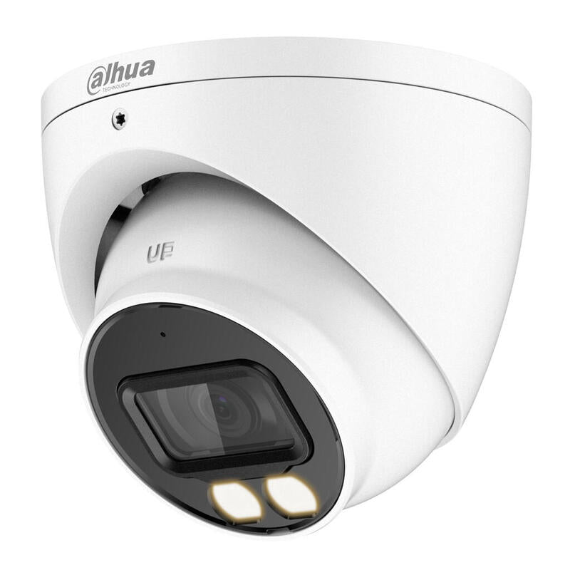 Dahua Hac-Hdw1200t-Il-A-0280b-S6 Domo Hdcvi 4en1 2m 1080p Full Color Iluminación Dual Led40m/Ir40m 2.8mm Ip67 Mic