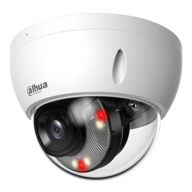 Dahua Ipc-Hdbw2649e-S-Il-0280b Domo Ip H265 6m Wdr Iluminación Dual Led30m/Ir30m 2.8mm Ik10 Ip67 Poe Sd Ai