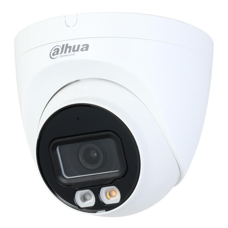 Dahua Ipc-Hdw2449t-S-Il Domo Ip 4m H265 Full Color Wdr Ivs Smd Iluminación Dual Led30m/Ir30m 2.8mm Ip67 Poe Mic Ai