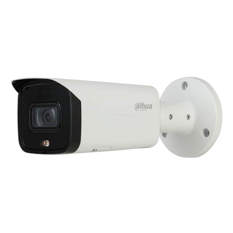 Dahua Ipc-Hfw5241t-As-Pv-0360b Tubular Ip H265 Ai 2m Smart Wdr Starlight+ Ir60m + Led Luz Blanca 3.6mm Ip67 Poe Sd Audio E/S