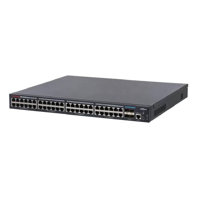Dahua S5452-48gt4xf-750 Switch 48 Puertos Poe Gigabit + 4 Uplink Sfp+ 10gbps 750w Gestionable Layer2
