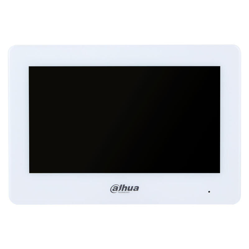 Dahua Vth5123h-W Monitor Interior De 7" Híbrido Wi-Fi / 2-Hilos De Superficie Para Videoportero Ip Táctil Sd 8e/1s Alarma Blanco