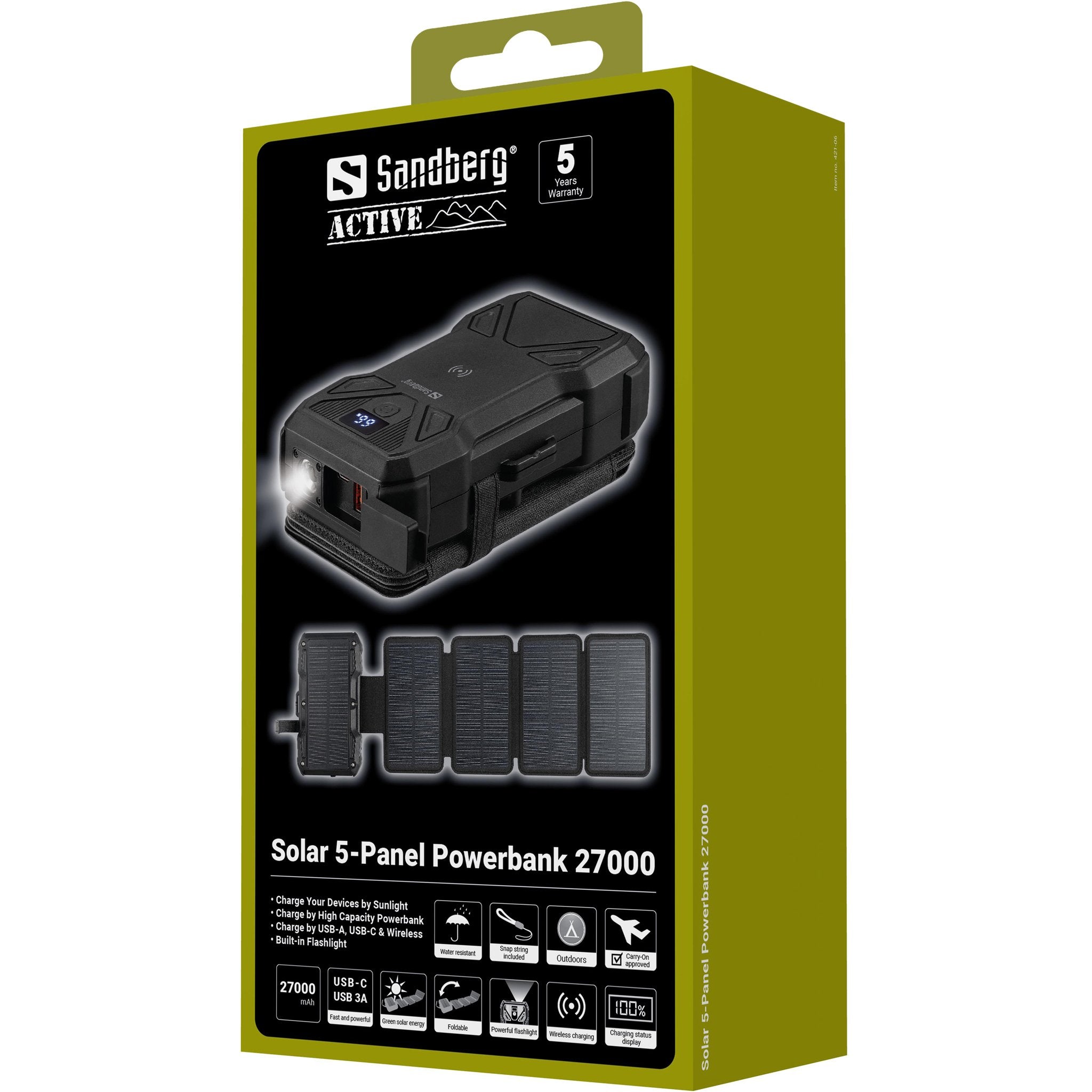 EAN 5705730421068 - Sandberg 421-06 batería externa 27000 mAh Cargador inalámbrico Negro imagen 10