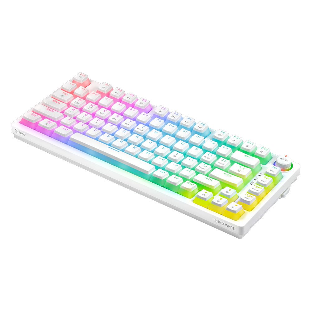 EAN 5901986049319 - Savio Phenix WHITE GAT YEL PUD teclado Juego USB + Bluetooth QWERTY Internacional de EE.UU. Blanco imagen 3