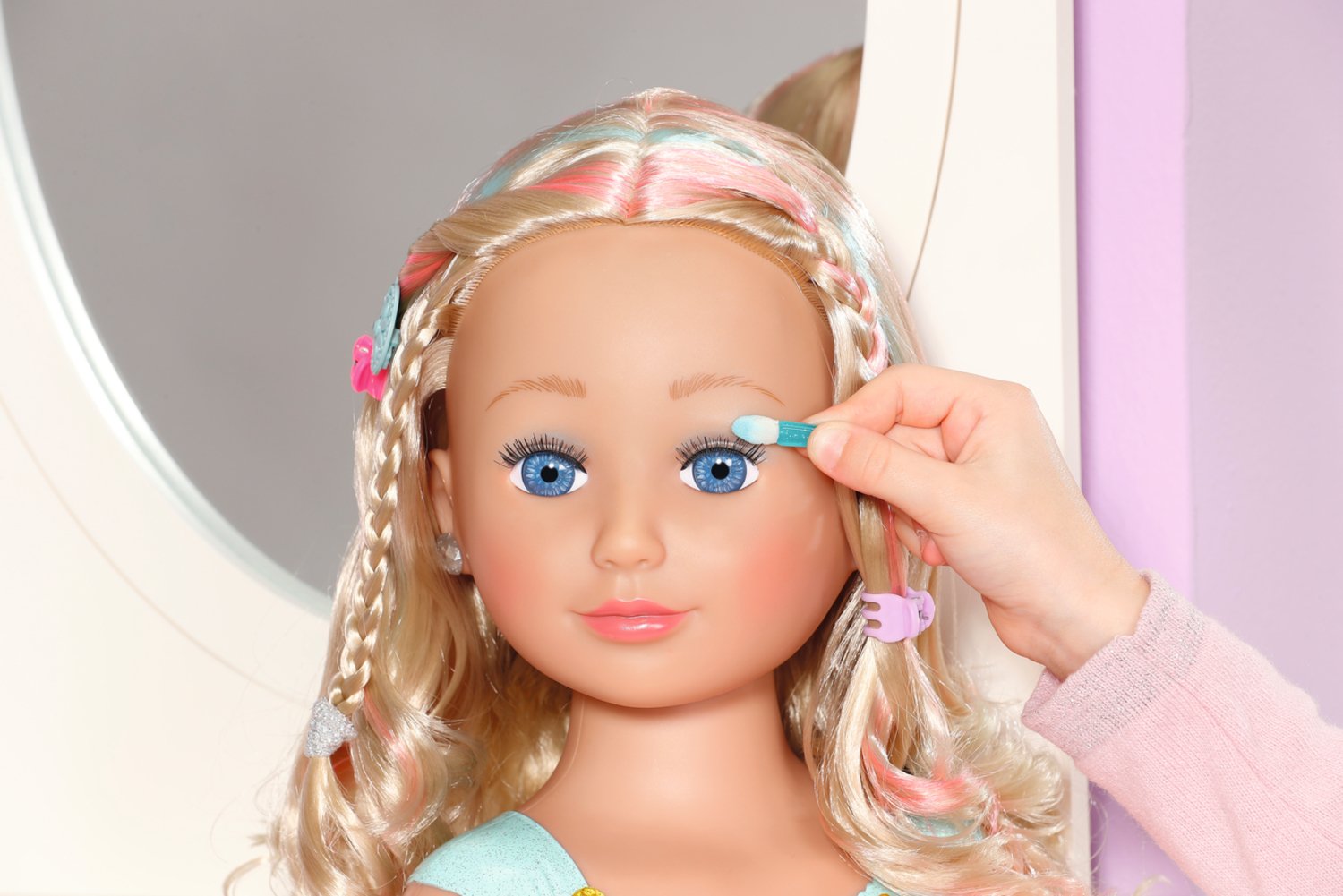 Zapf Creation Baby Born® Sister Styling Head Princess, Cabeza De Maquillaje Y Peluquería 835432