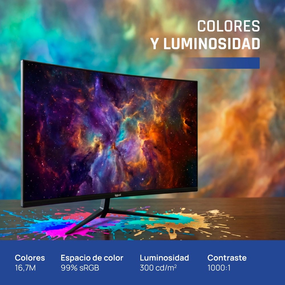 EAN 8435364319406 - iggual ML27S pantalla para PC 68,6 cm (27") 1920 x 1080 Pixeles Full HD LED Negro imagen 8