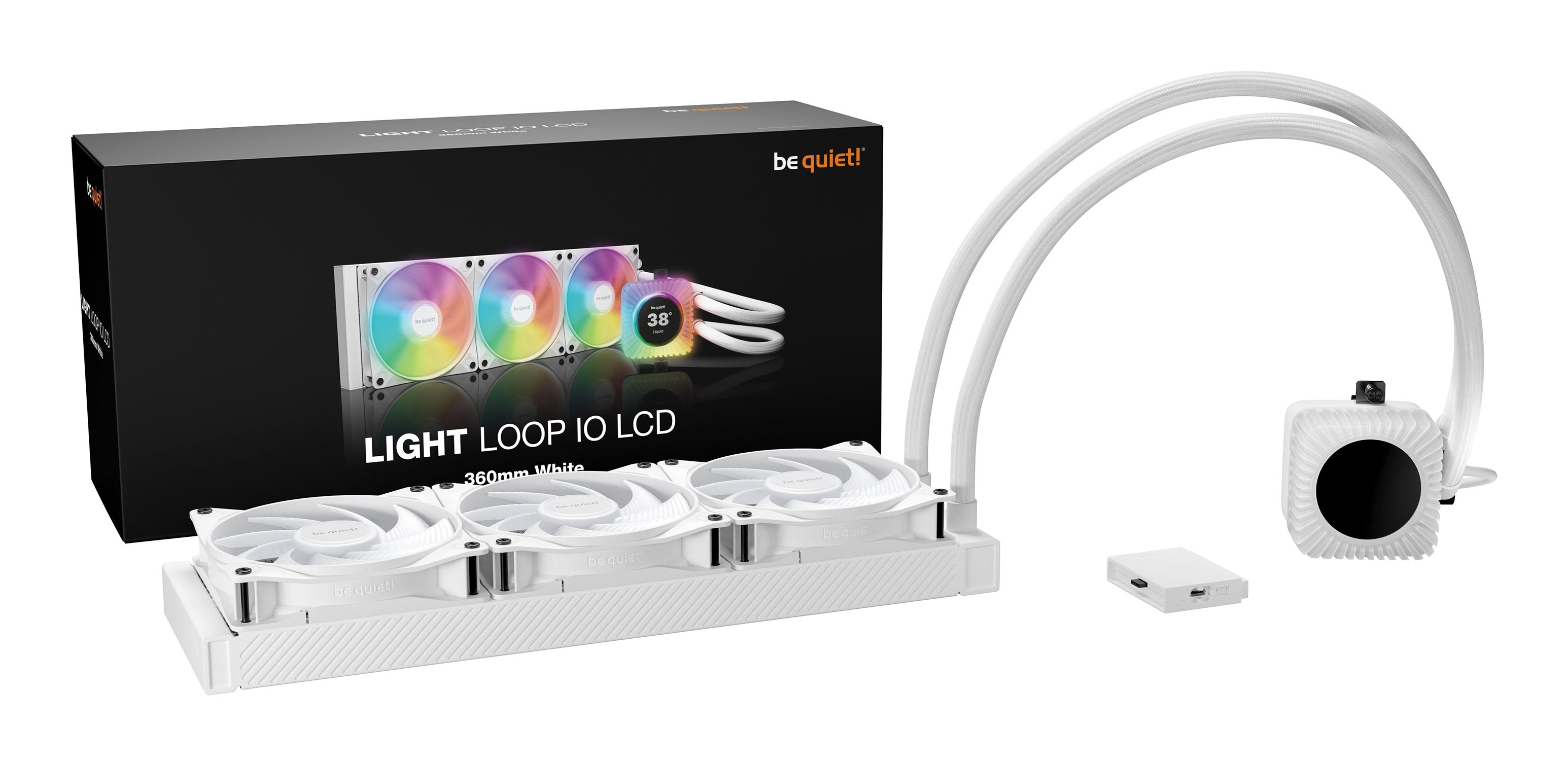 Refrigeración Líquida Cpu Be Quiet Light Loop Io Lcd 360mm (Blanco) Bw033