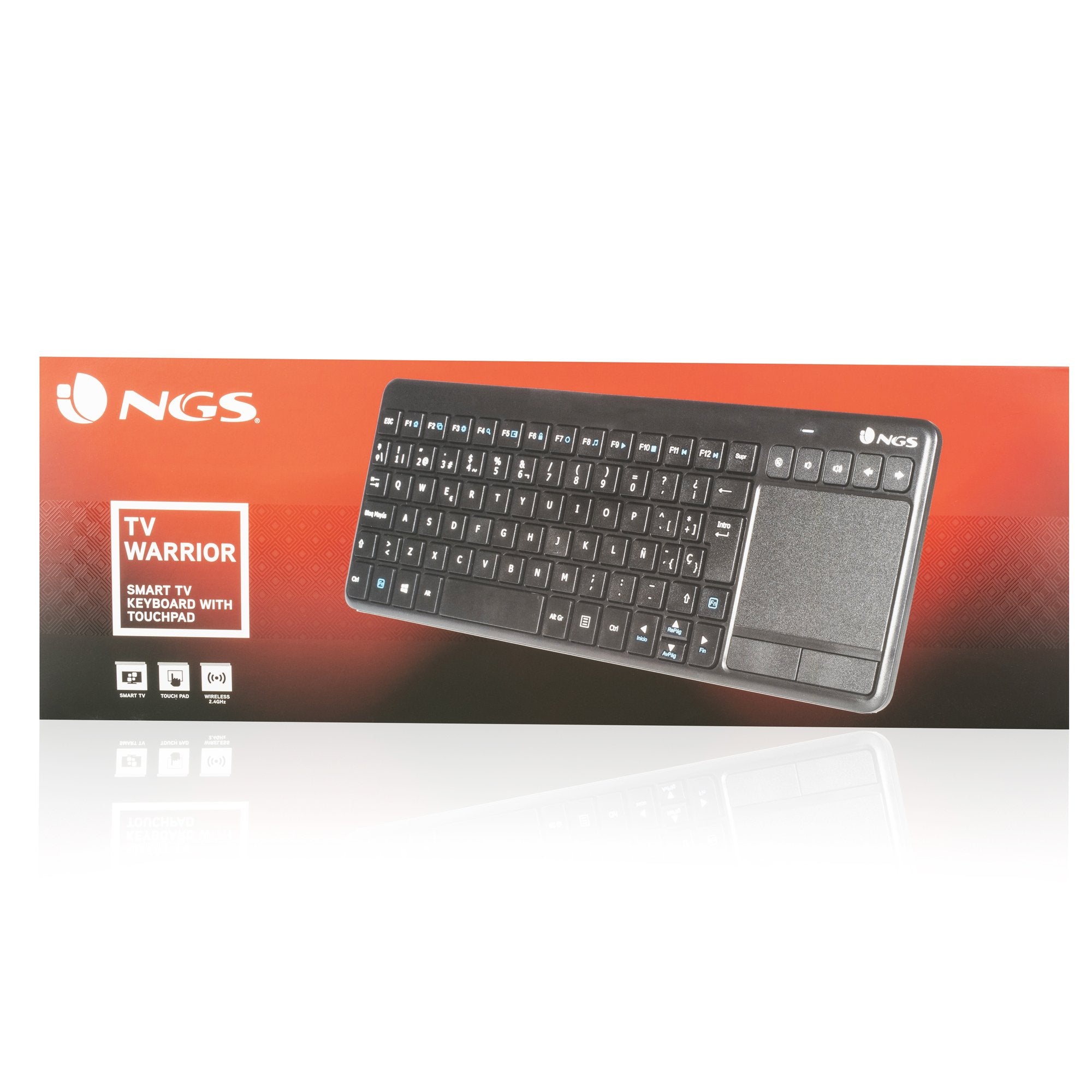 EAN 8435430609967 - NGS TV Warrior, QWERTY, ES teclado Hogar RF inalámbrico Negro imagen 7